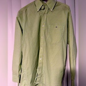 Lime green Lacoste dress shirt size medium